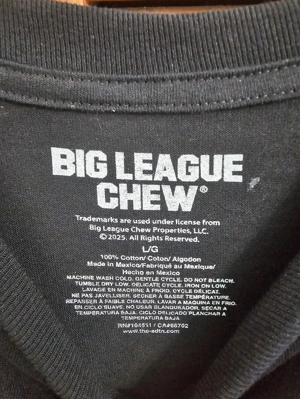 American Classics Big League Chew “Outta Here Original” Graphic Tee NWT Size L